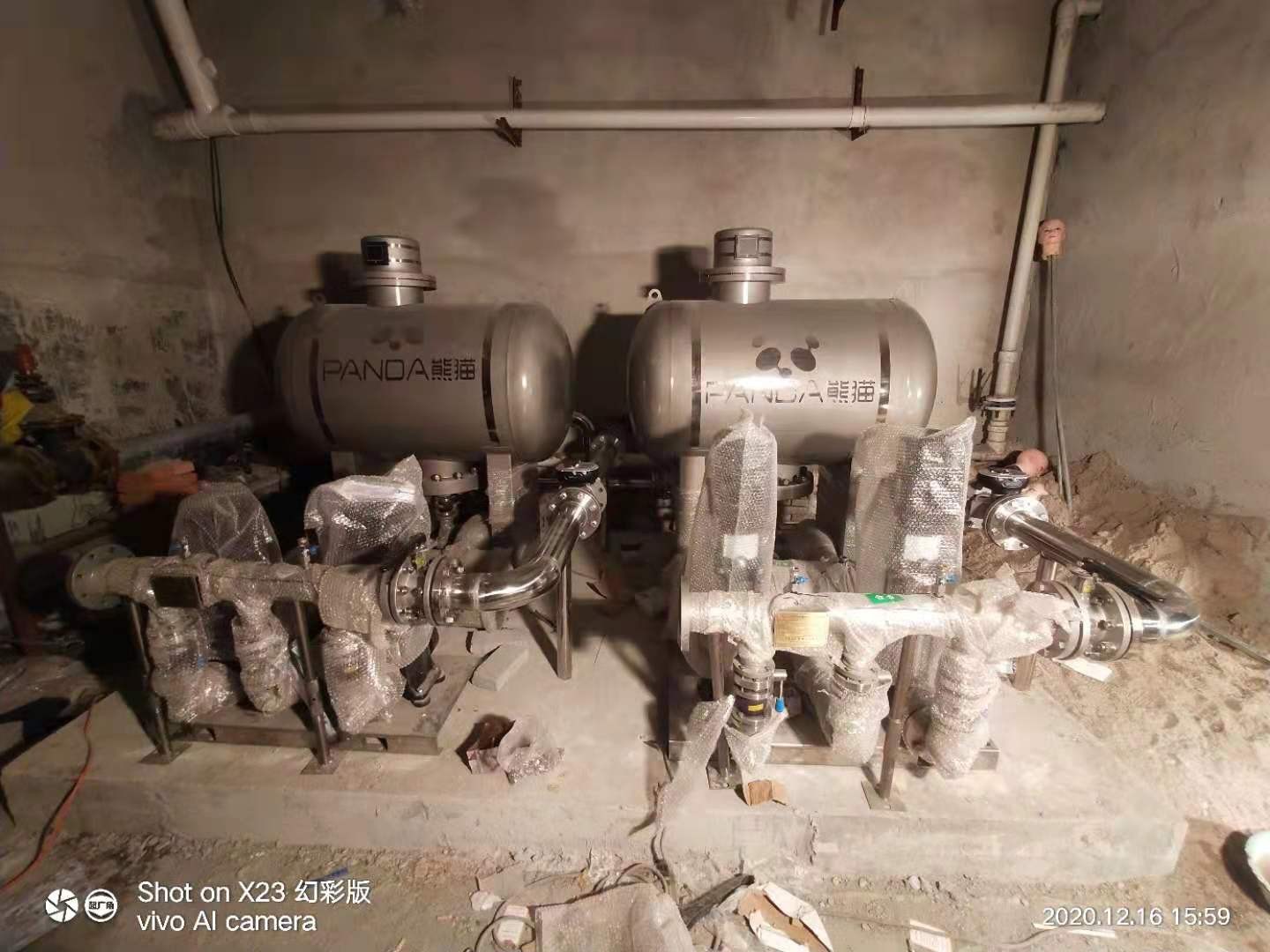 黑河亮城小區泵房安裝